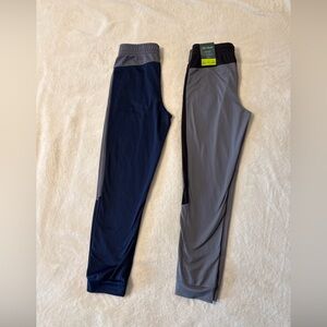 Boys- Lot of 2- Tek Gear Navy and Gray Joggers- Large 14/16
